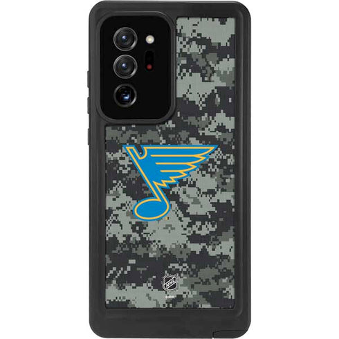 NHL St. Louis Blues Camo Galaxy Note20 Ultra 5G Waterproof Case